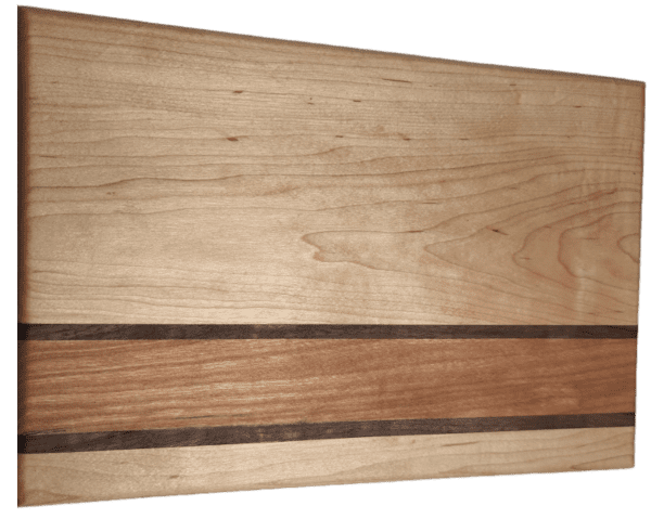 Maple, Cherry, and Walnut Face Grain Cutting Board - Real Example